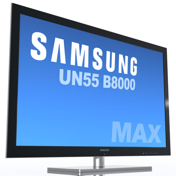 3d model tv samsung un55 b8000 - TV SAMSUNG UN55 B8000 MAX by 3DLocker
